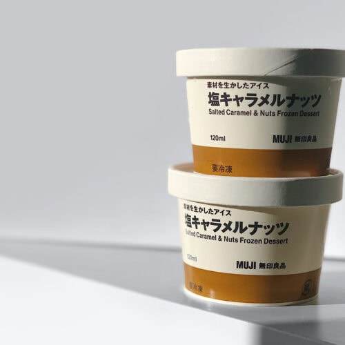 無印良品 素材を生かしたアイス 塩キャラメルナッツ