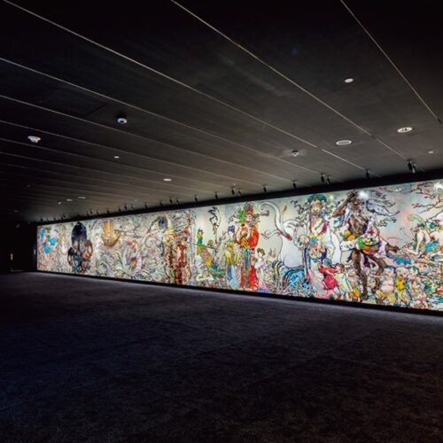 アメリカ・オハイオ州クリーブランドミュージアム で開催中の村上隆の個展「Takashi Mura kami: Stepping on the Tail of a Rainbow」