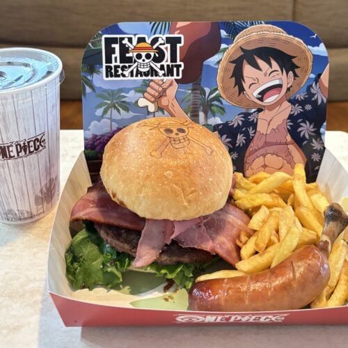 USJ×ワンピース　ルフィのスタミナ・ビーフバーガーセット