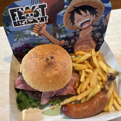 USJ×ワンピース　ルフィのスタミナ・ビーフバーガーセット