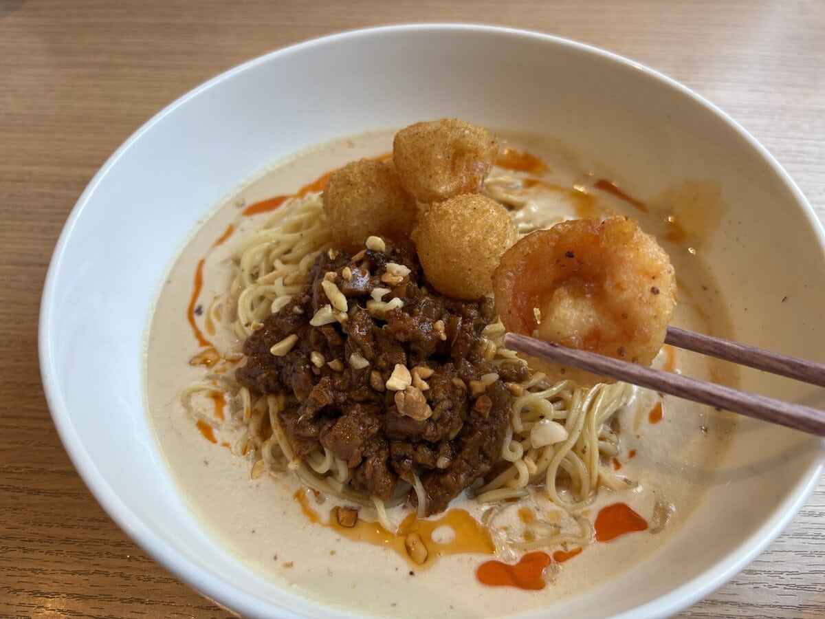 デニーズ×飯田商店　オリエンタル冷やし豆乳担々麺〜The answer to Asian noodle〜