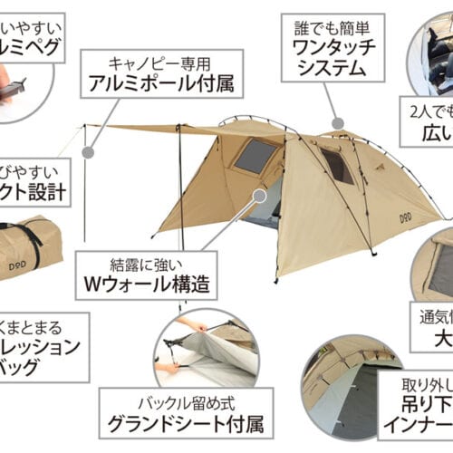 ライダーズタンデムテント