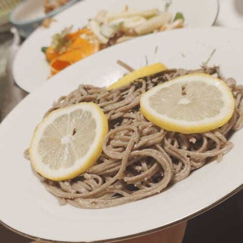 レモン明太そば