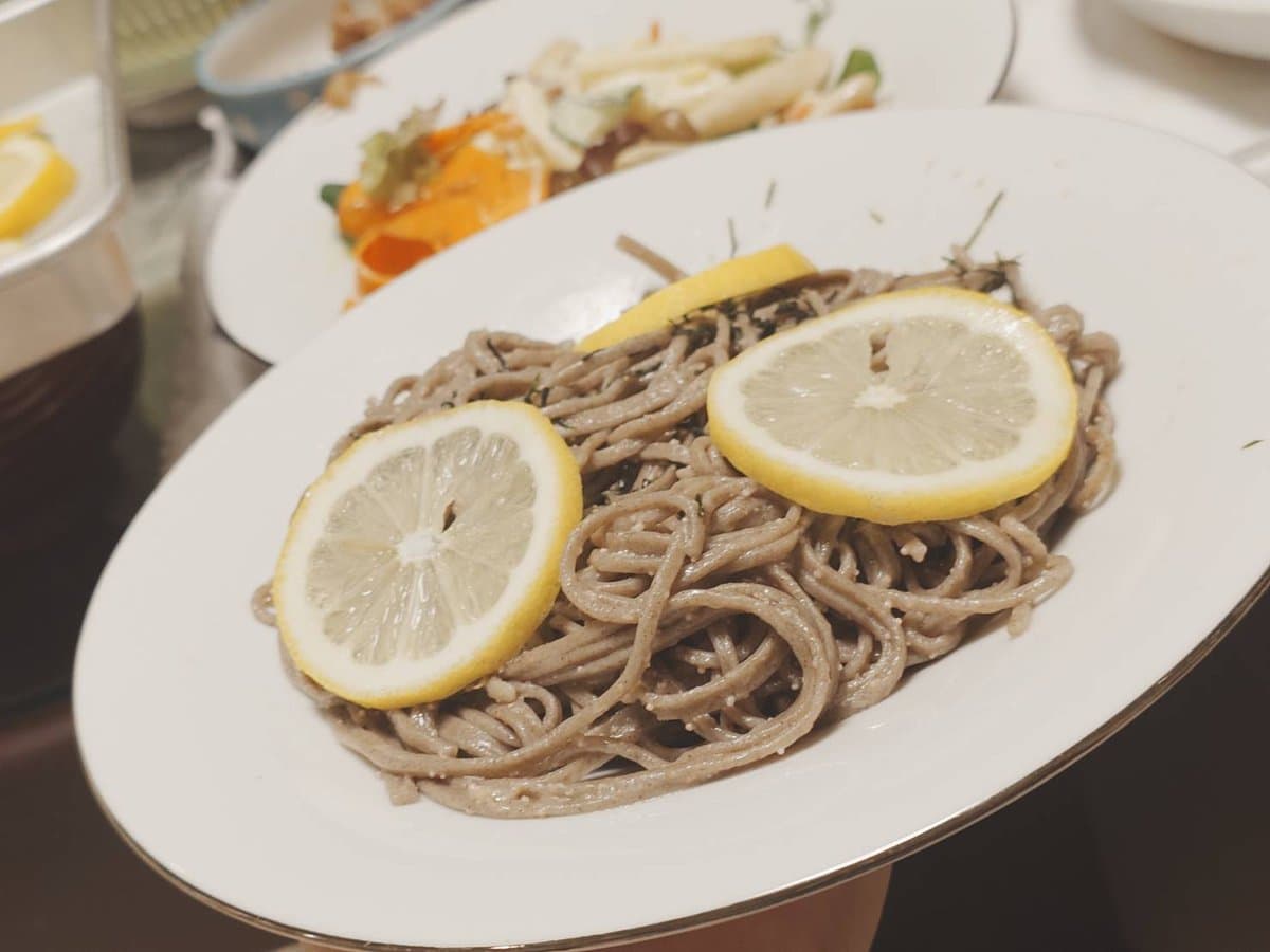 レモン明太そば
