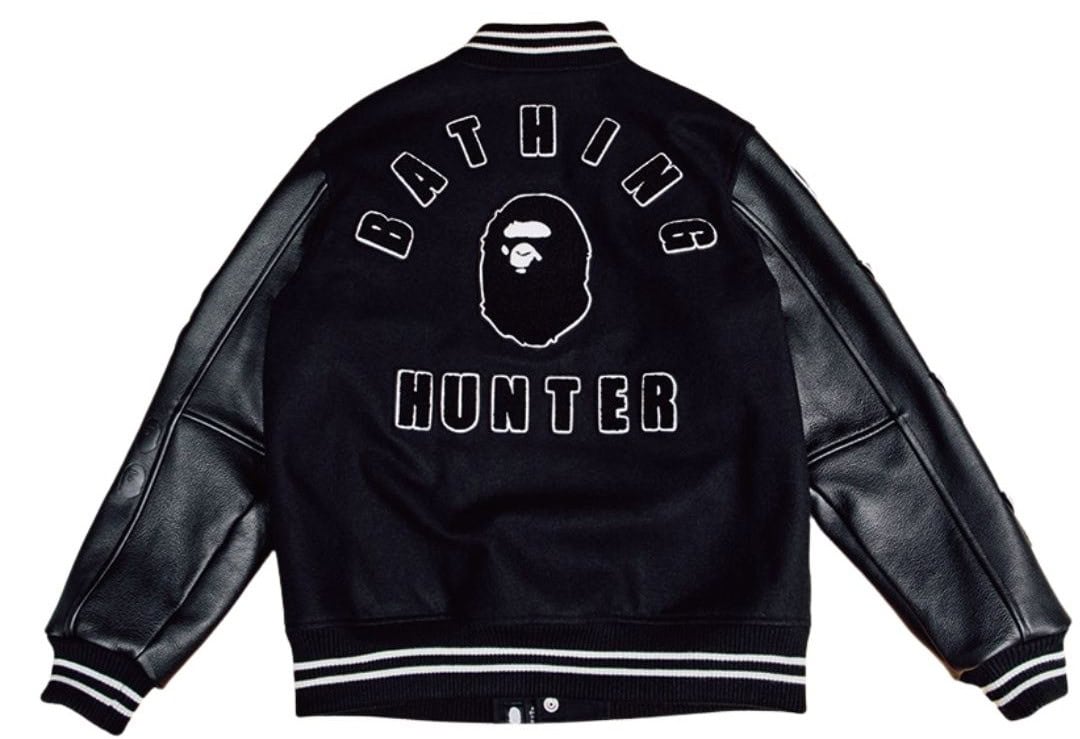 BOUNTY HUNTERデザイナー・HIKARUさんの“MY BAPE®”　BAPE®×BOUNTY HUNTER
VARSITY JACKET