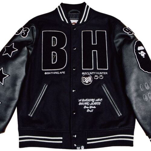 BOUNTY HUNTERデザイナー・HIKARUさんの“MY BAPE®”　BAPE®×BOUNTY HUNTER VARSITY JACKET