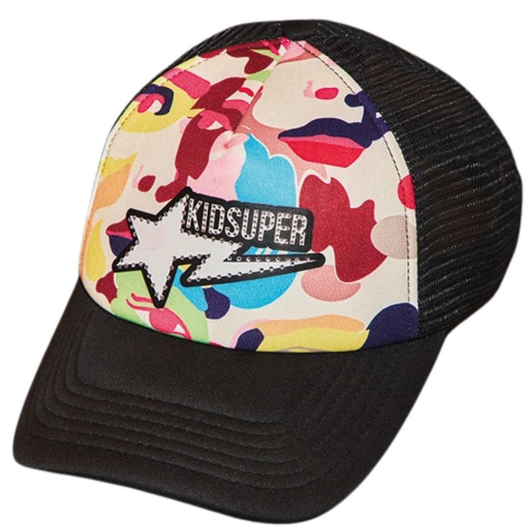 ヒップホップアーティスト・Kaneeeさんの“MY BAPE®”　BAPE® × KIDSUPER
BAPE STA™ LOGO
RHINESTONE TRUCKER CAP