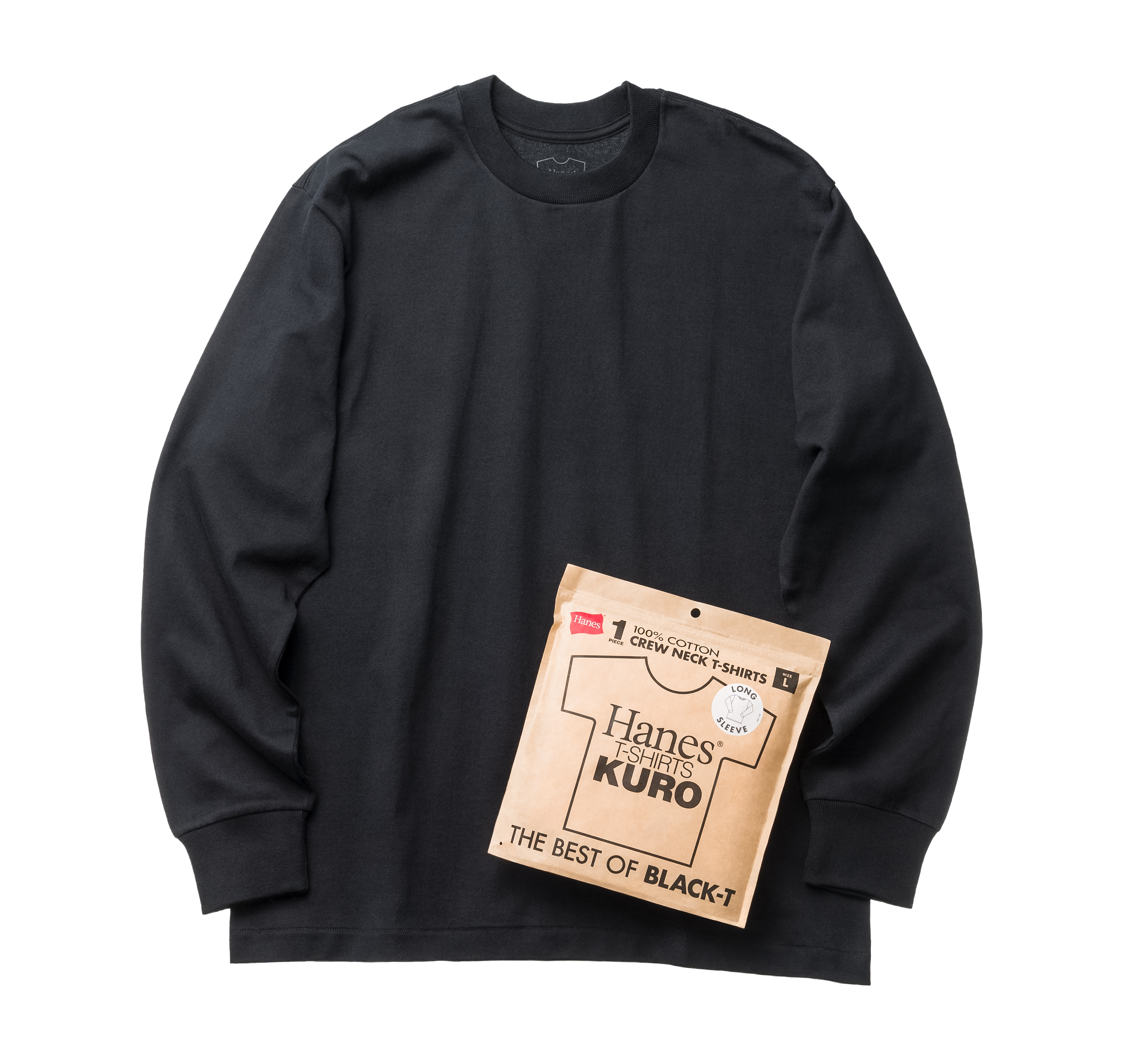 120年以上にわたり世界中の人々に親しまれるベーシックアパレルブランド Hanes。同ブランドにおける最高の黒Tシャツを追求した、”THE BEST OF BLACK-T” 「Hanes T-SHIRTS KUROクルーネックロングスリーブTシャツ」が、8月下旬よりヘインズ公式オンラインストア及び全国のヘインズ正規取扱店で発売する。