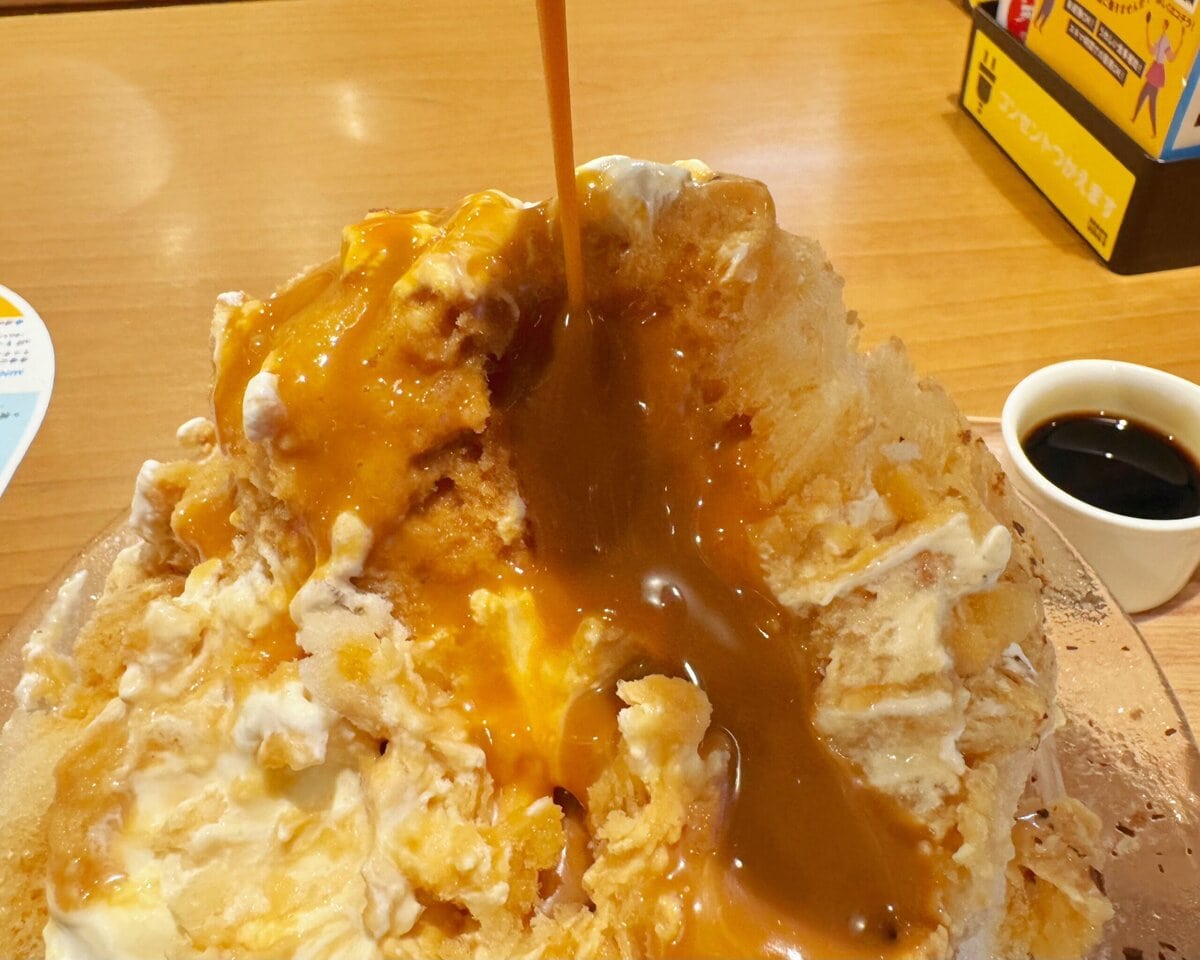 このキャラメルシロップがちょっとビター＆濃厚で本当に美味しい！