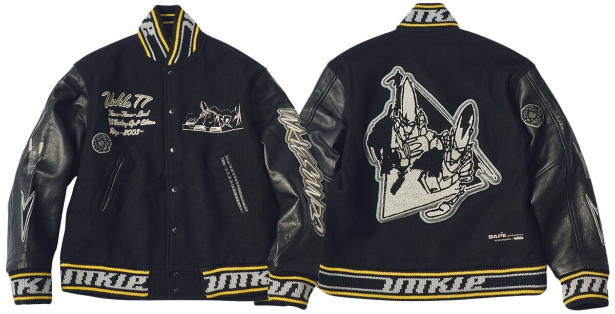 2000年発売 BAPE®のBAPE® × FUTURA × UNKLE
VARSITY JACKET