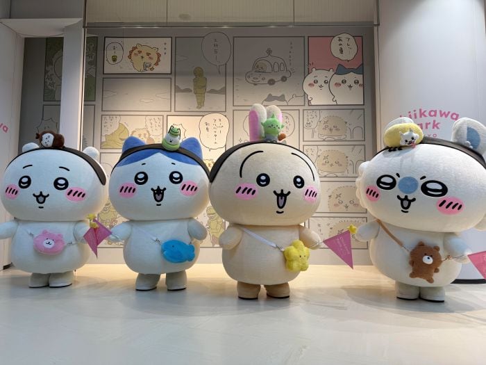 ちいかわ、ハチワレ、うさぎ、モモンガ