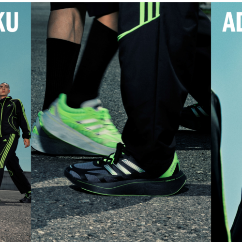 adidas Originals（アディダス オリジナルス）のADIZERO ARUKU からネオンカラーのニューカラー登場。TEAMGEIST アパレルコレクションと提案するゴープコアスタイルに注目したい。