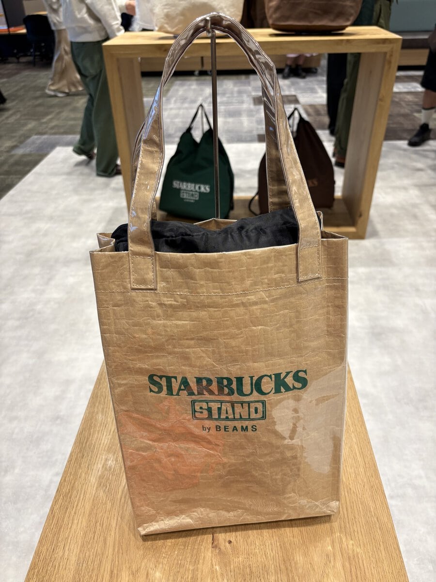 STARBUCKS STAND by BEAMS　LOGO PVC ショッパートート