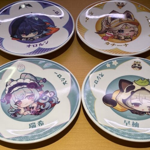 スシロー×原神　コラボ限定すし皿4枚セット