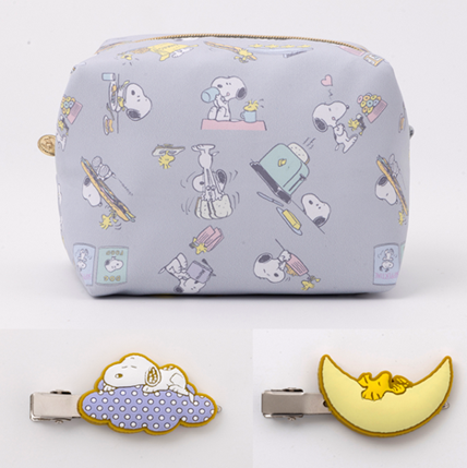 【9月12日(金)発売】ふわふわBIGポーチ&すやすや前髪クリップ2個セット