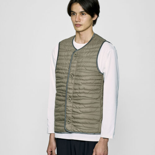 ATY STRETCH WOVEN QUILTED SHORT LINER COAT ¥88,000