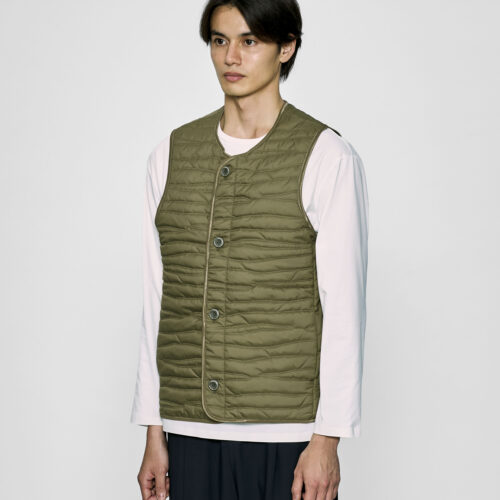 ATY STRETCH WOVEN QUILTED SHORT LINER COAT ¥88,000