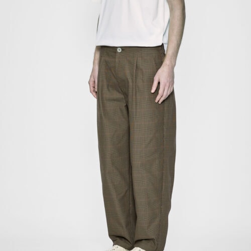 ATY STRETCH WOVEN ONE TUCK CURVE PANTS ¥39,600