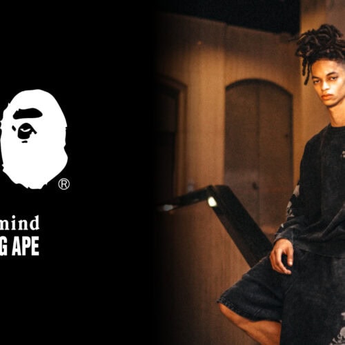 A BATHING APE®（ア・ベイシング・エイプ）×mastermind JAPAN（マスターマインド・ジャパン）によるコラボレーション。両ブランドの象徴が融合した“TROPICAL SKULL CAMO”が再び登場する。
