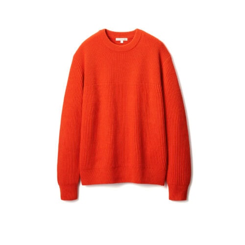 リブクルーネックセーター/長袖 ¥3,990
