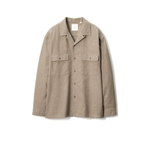 ブラッシュドコットンオーバーサイズシャツ ¥3,990
