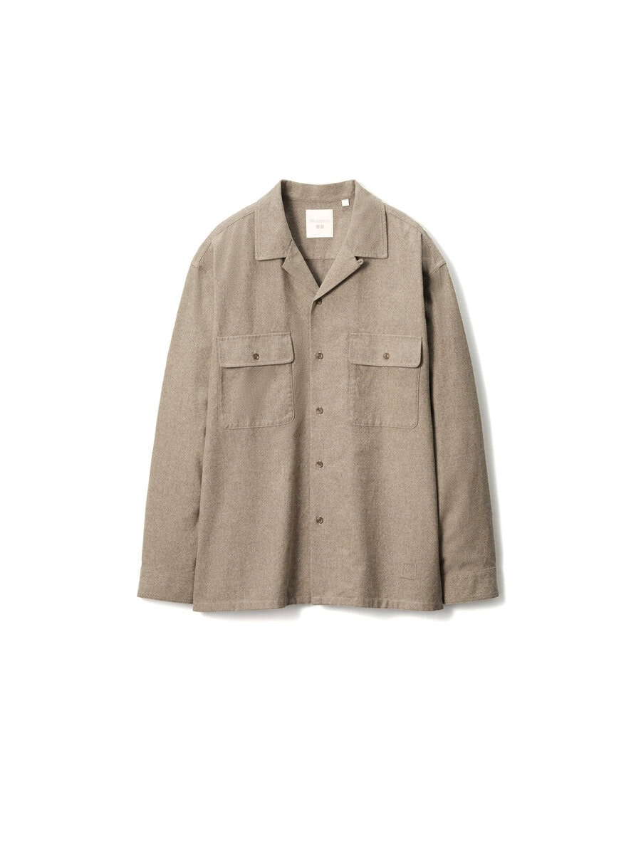 ブラッシュドコットンオーバーサイズシャツ ¥3,990