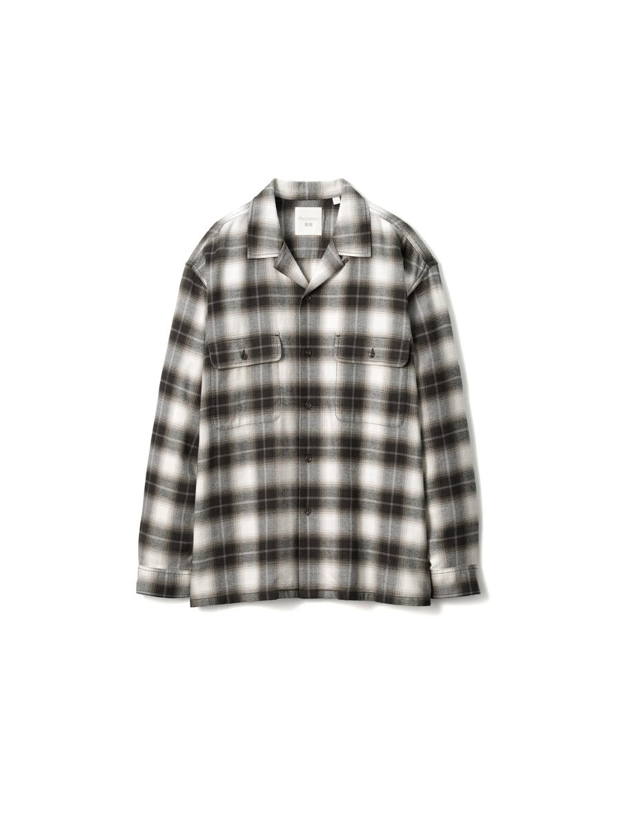 ブラッシュドコットンオーバーサイズシャツ ¥3,990