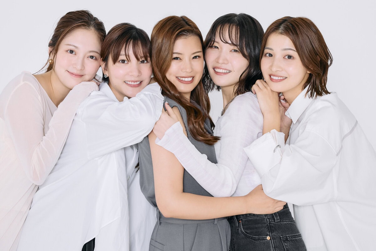 Prime Video『ラブ トランジット』シーズン3 参加者のミクさん、しおりさん、ユリさん、ひなこさん、みゆうさん