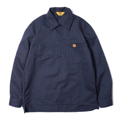Pinstripe Half Zip Shirt ¥22,000