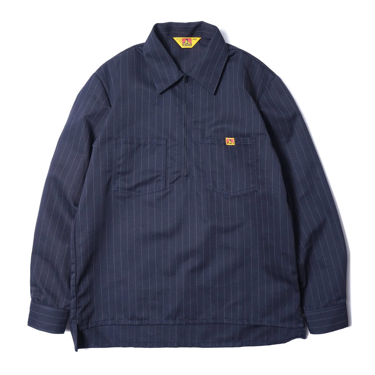 Pinstripe Half Zip Shirt ¥22,000