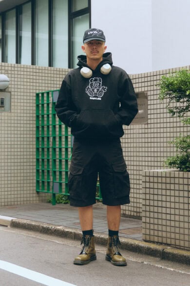 【スナップ】フーディー×ショーツの黄金コンビの足元を、ミリタリー要素を落とし込んだブーツで引き締める