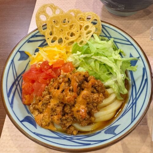 【沖縄】タコライス風まぜうどん