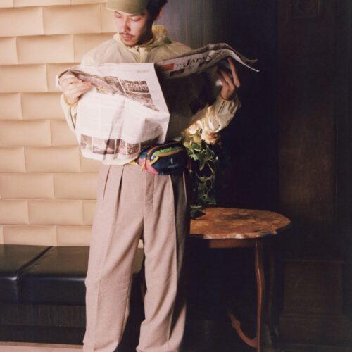 ベルナール ザンスのワイドスラックス