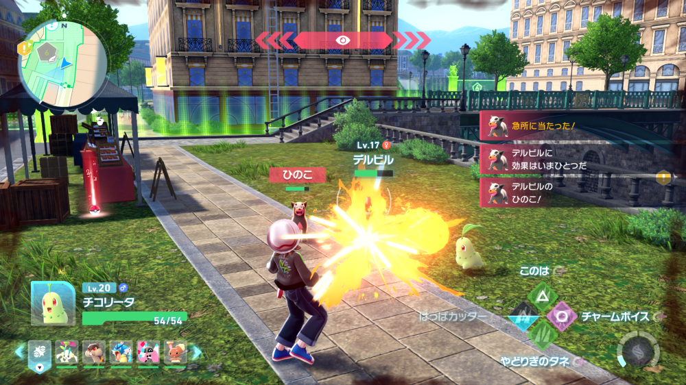 ワイルドゾーンで野生のポケモンをゲット