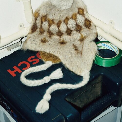 サウス2 ウエスト8のアーガイル柄ニットキャップ