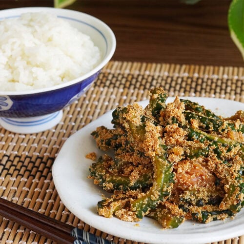 ゴーヤと明太子のバター炒め