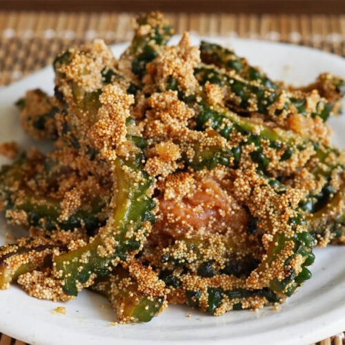 ゴーヤと明太子のバター炒め