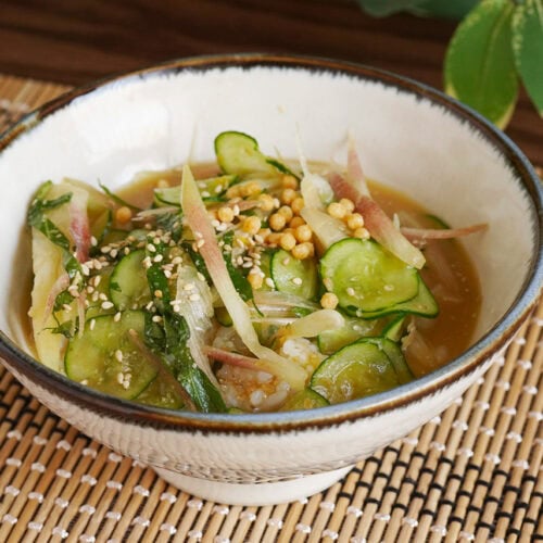 きゅうり、みょうが、大葉の冷や汁