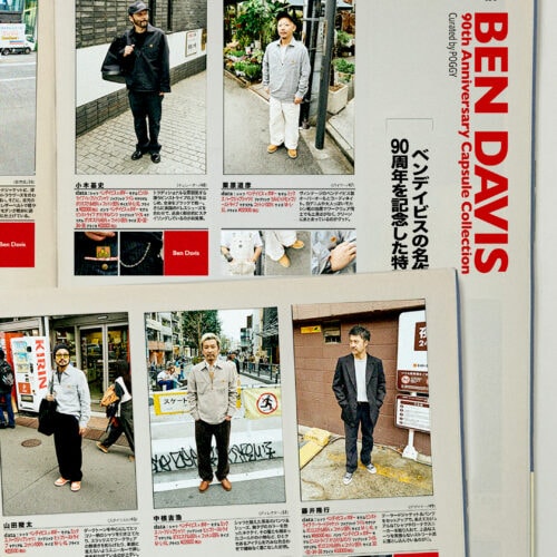 BEN DAVIS(ベンデイビス)の創業90周年に、小木基史(POGGY)氏を迎えた記念カプセルコレクションを発表する。ブランド史上初のオイルポニーを使用した受注生産アイテム含む全9型を10月24日より発売する。
