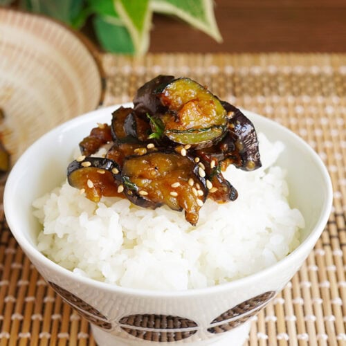 ナスと大葉の味噌炒め