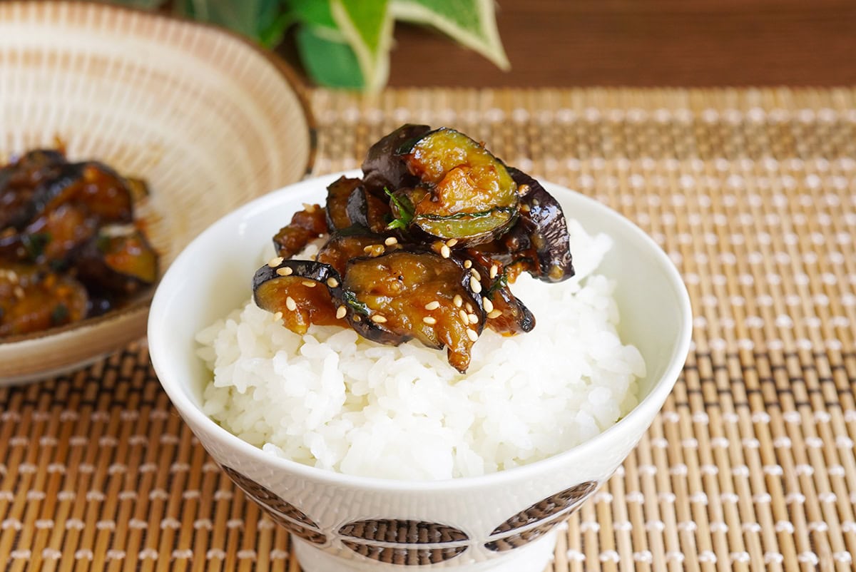 ナスと大葉の味噌炒め