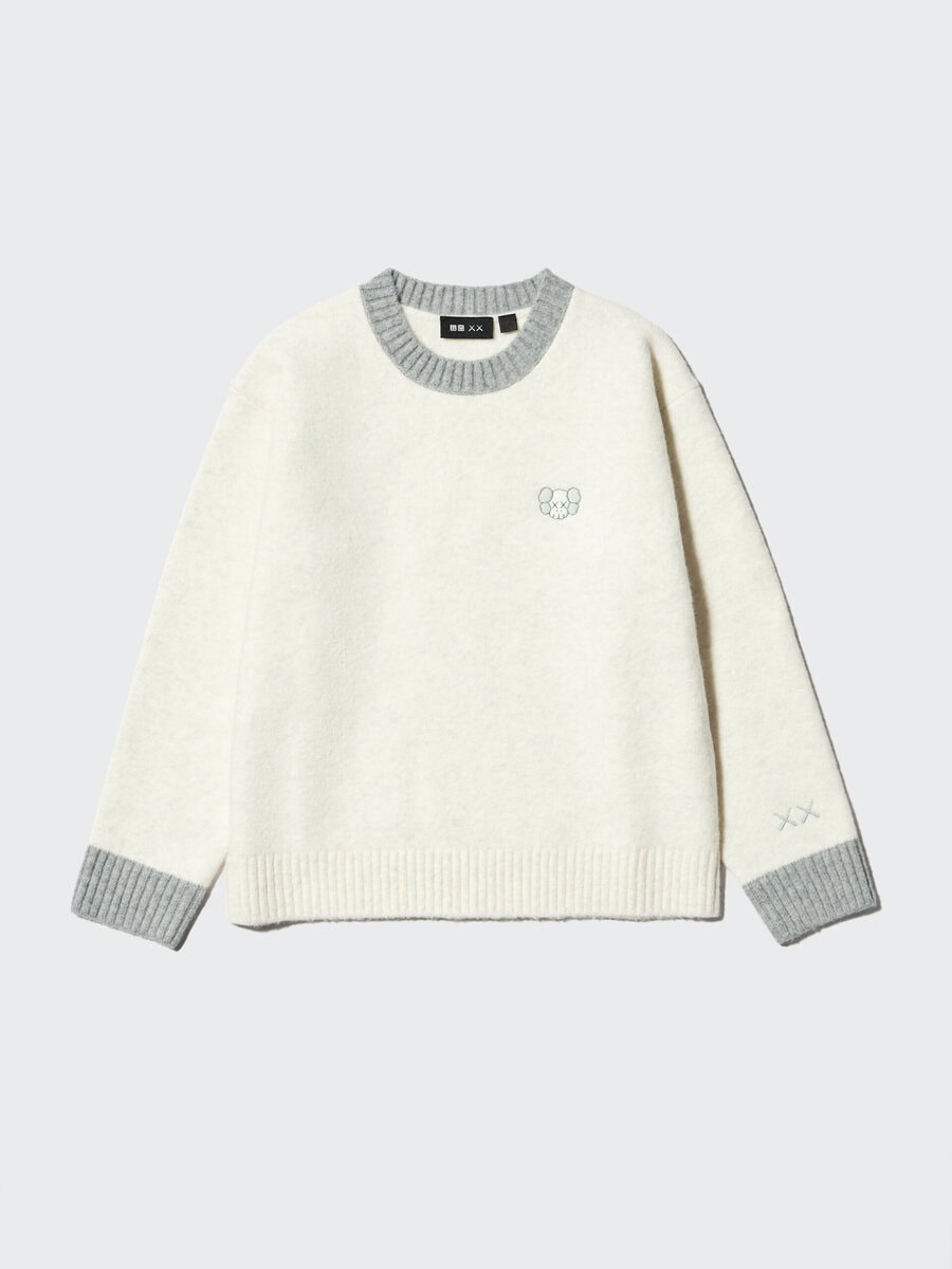 新品 KAWS×UNIQLO カウズウィンターカシミヤセーター M・L ブラック