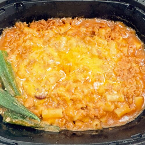 プレートにはびっしりとひき肉やチーズが敷き詰められていて満足感は高そうですが、250gということでボリュームは少なめ