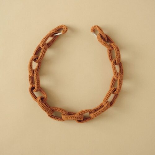 リブリオメンドンサのブラウンウォレットチェーン