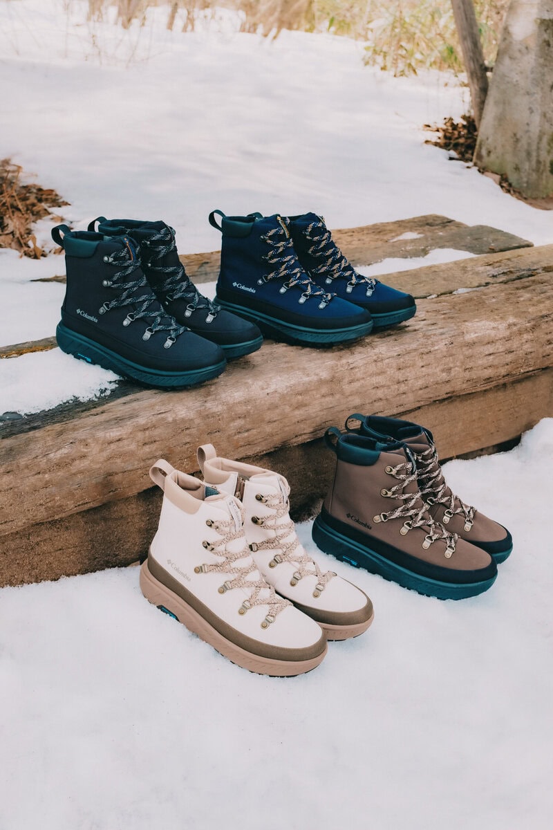 本作はクラシックなマウンテンブーツを思わせるフォルムに、摩耗性に優れたCORDURA素材のマッドガードを採用することで、耐久性を高めたウインターブーツ。