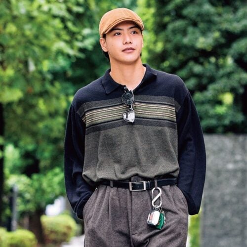 「古着は一点だけがちょうどいい」smart専属モデル・登川力が大切にする、品よく整えるおしゃれのバランス感覚