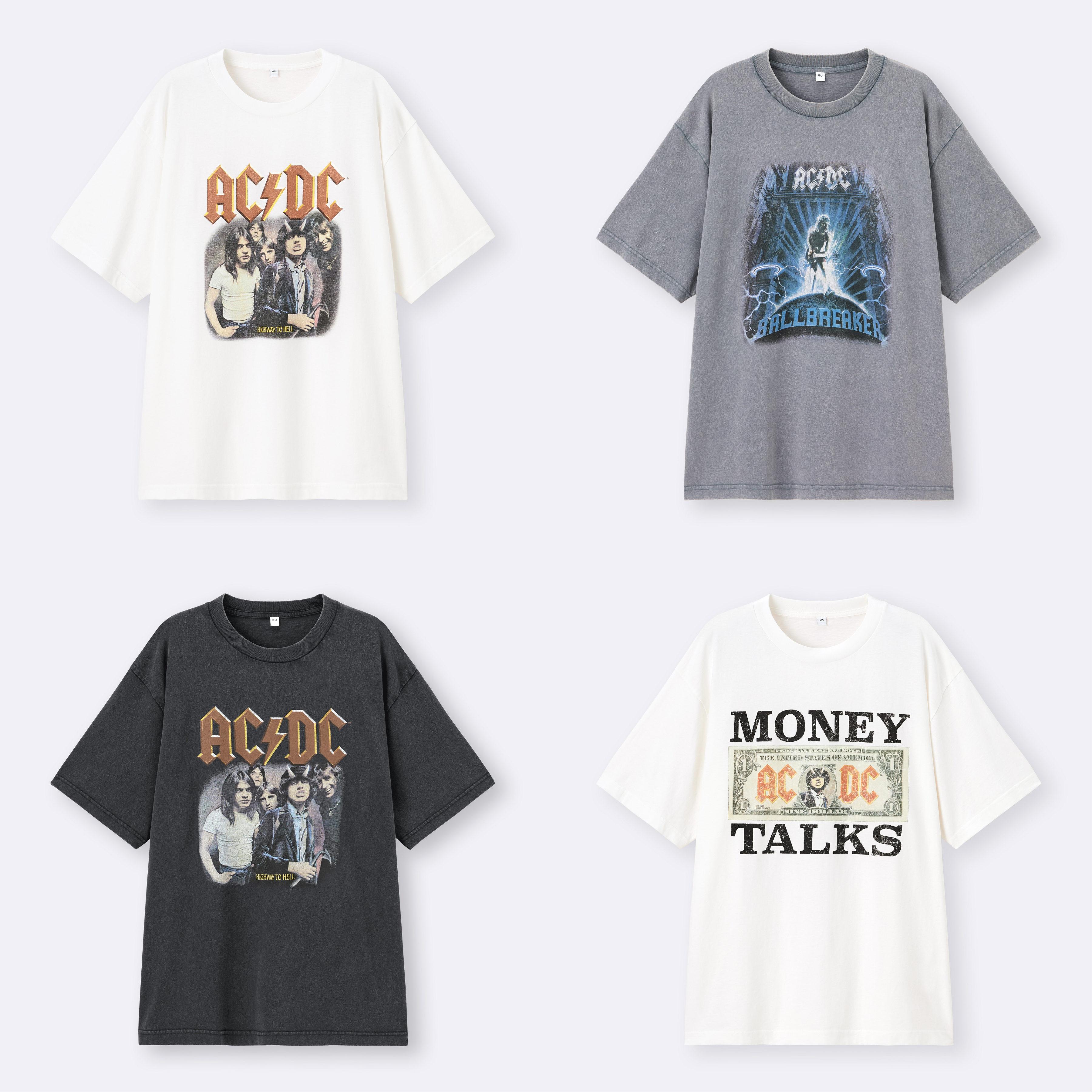 ジーユー ACDC Tシャツ 正面
