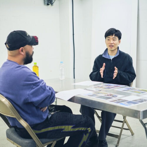 楽しそうにマシントークをする後藤さん。