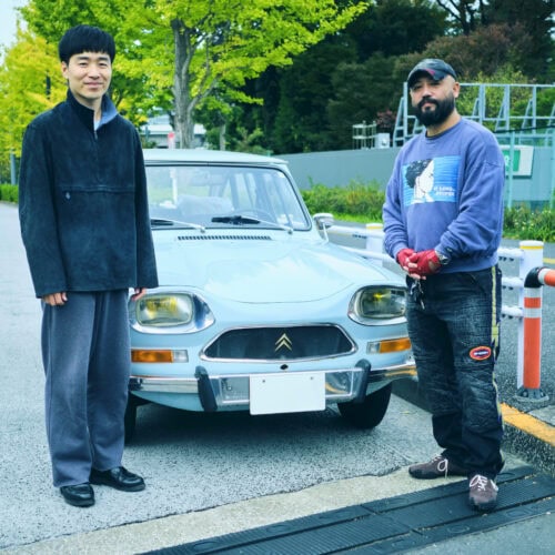 服部氏念願のAmi8前で撮影！