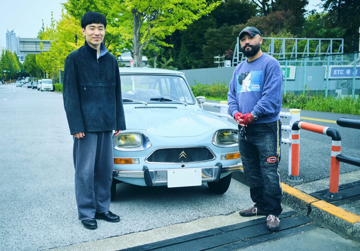 服部氏念願のAmi8前で撮影！